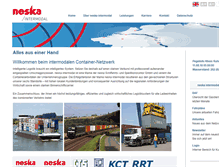 Tablet Screenshot of neska-intermodal.eu